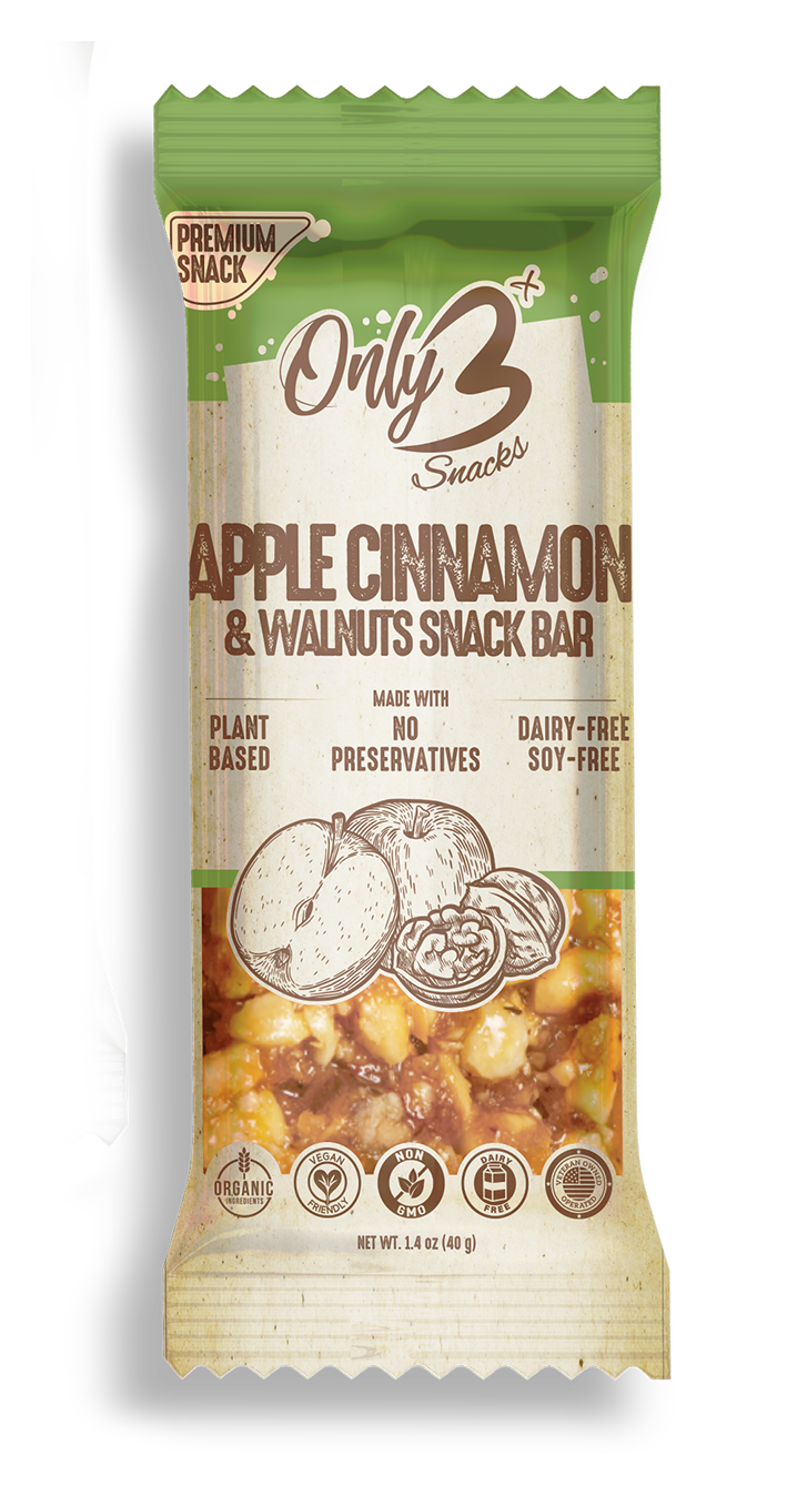 Apple Cinnamon & Walnut Nut Snack Bar Bundle - 12-Pack