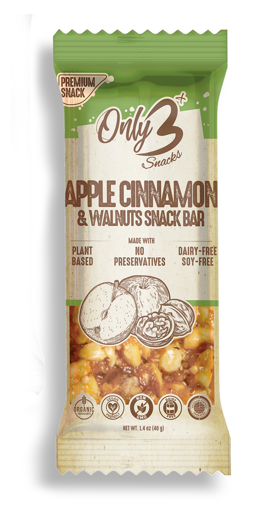Apple Cinnamon & Walnut Nut Snack Bar Bundle - 12-Pack