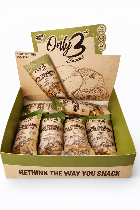 Apple Cinnamon & Walnut Nut Snack Bar Bundle  - 6-Pack