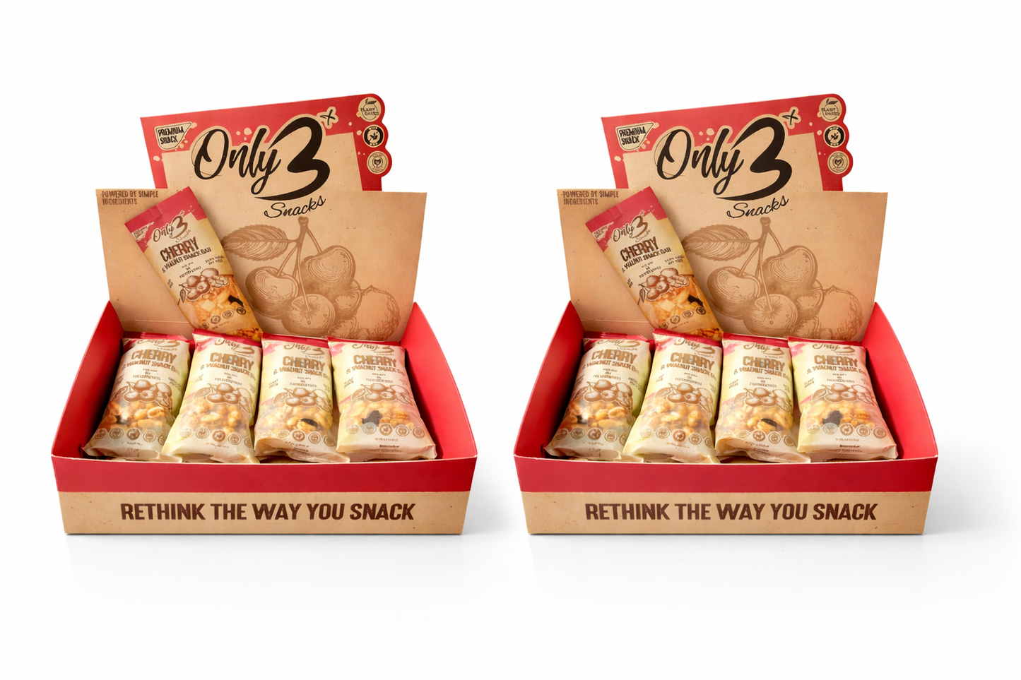 Cherry & Walnut Nut Snack Bar Bundle  - 12-Pack