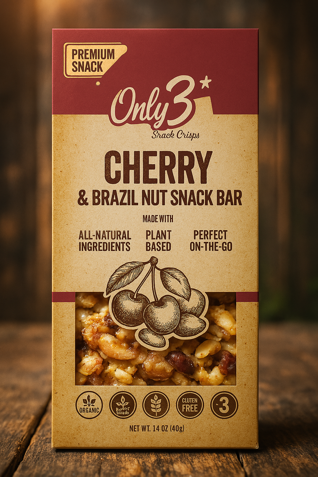 Cherry & Brazil Nut Snack Bar 