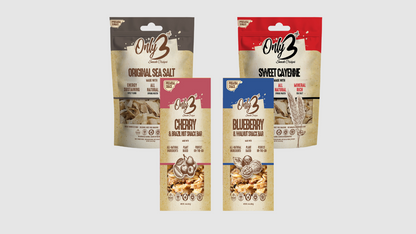 The ULTIMATE Only 3 Collection - Variety Box of Original, Sweet Cayenne & Energy-Boosting Snack Bars